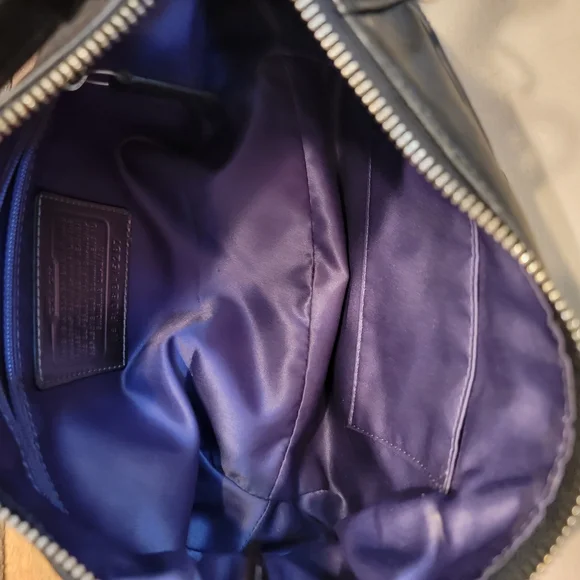 Coach Black Leather Poppy Shoulder Bag - Picture 7 of 7